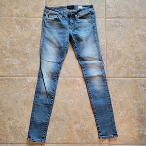 Buckle Black Light Wash Candiani Fit No 53 Skinny Jeans Sz 25x32